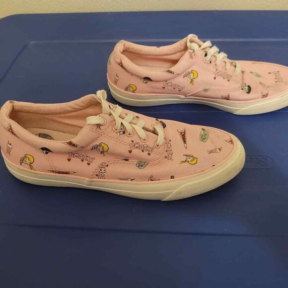 Keds X Betty and Veronica Anchor Riverdale Pink Canvas‎ Sneakers Women's 8 - Picture 3 of 8